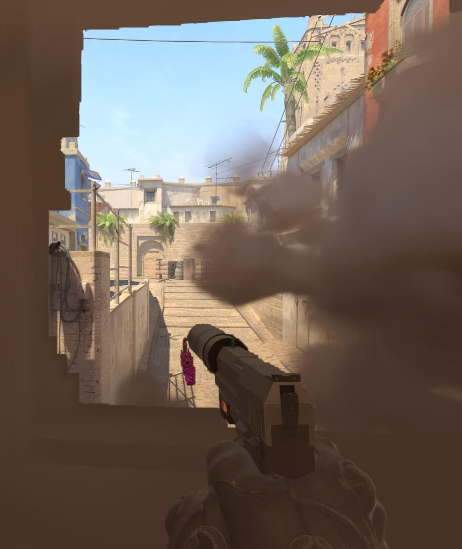Screenshot of a player in counter-strike